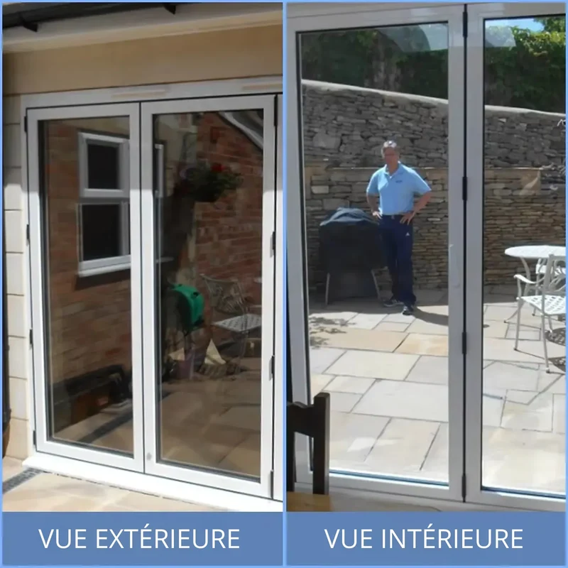 Miroir Fumé Adhésif pour Vitre 55x500 cm – Anti-UV et Anti-Regard