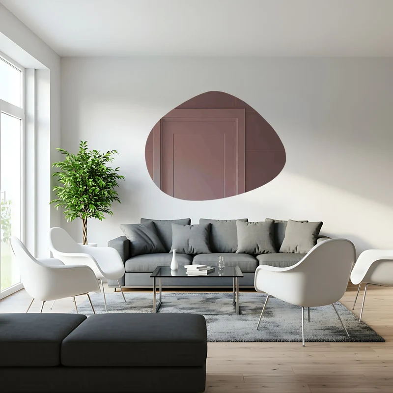 Miroir Galet 150x115 cm en Verre Écologique AGC Mirox