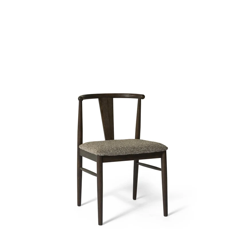 Mori Esszimmerstuhl, Eiche geräuchert | Stoff Braun/Beige