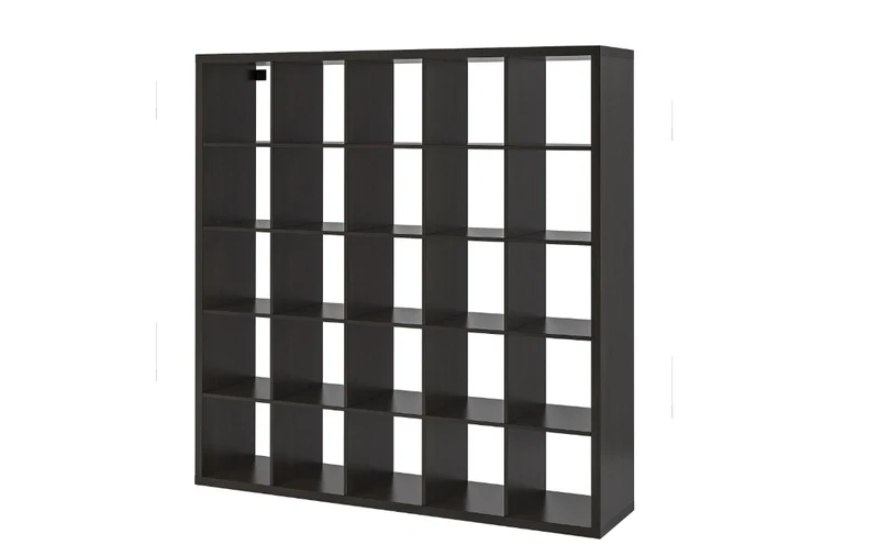 KALLAX open shelving unit , blackbrown, 182x182 cm