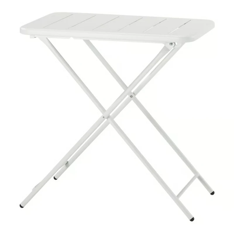 TORPARÖ Table, outdoor, white/foldable, 70x42 cm