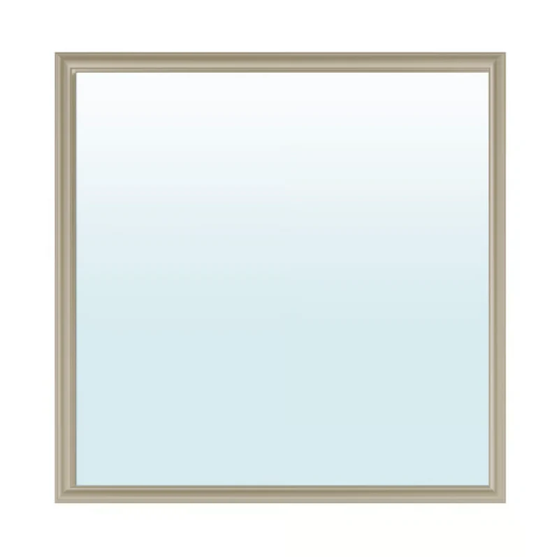 NYPONBUSKE Mirror, grey-beige, 65x65 cm