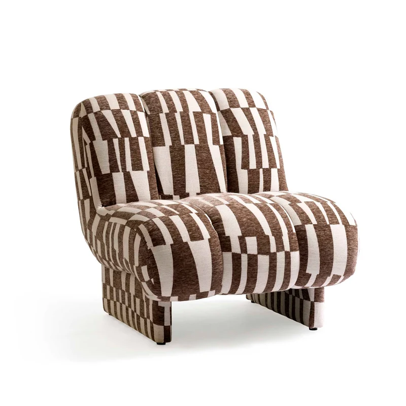 Kumo Loungesessel, Braun/Beige