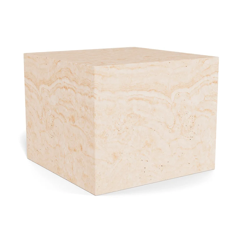 Varese Couchtisch, Travertin-Marmor | 50x50