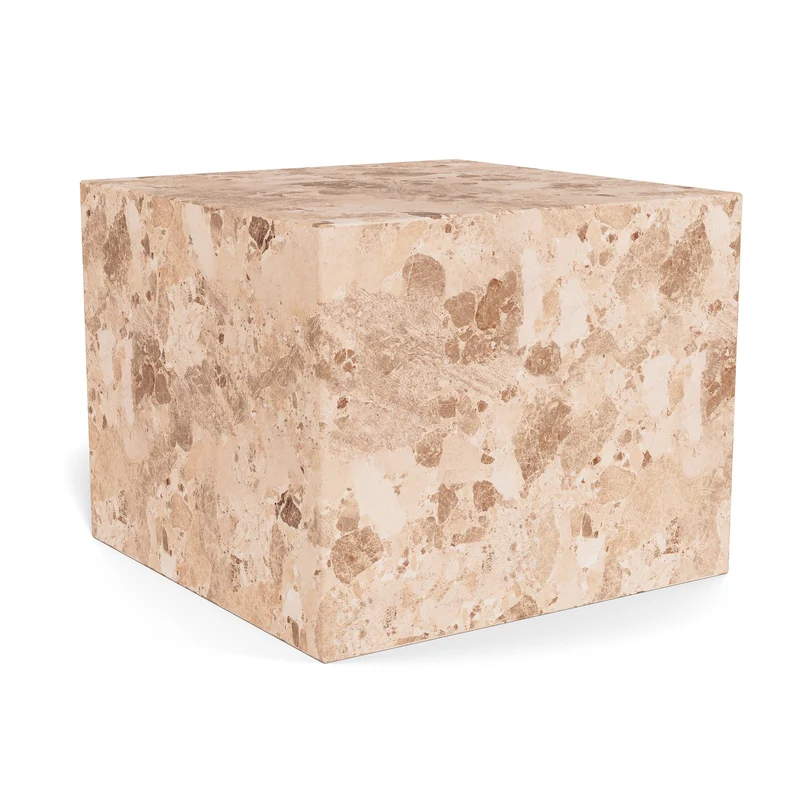 Varese Couchtisch, Latte-Marmor | 50x50