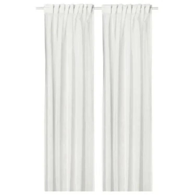 PALPLJUNGMAL sheer curtains, 1 pair, white, 145x300 cm