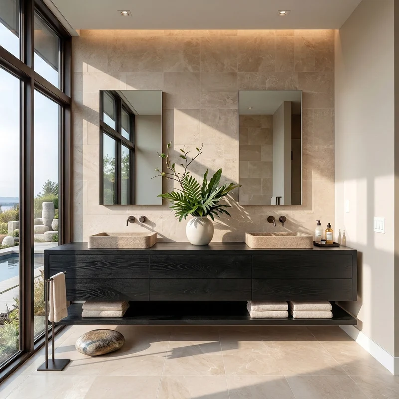 Contemporary Floating Bathroom Vanity With Multiple Drawers For Bathroom RTTHHNBRV045