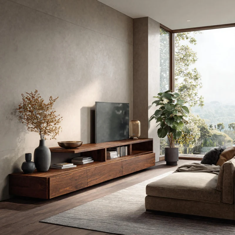 Quiet Luxury TV Console For Living Room RTTHHNTVC070