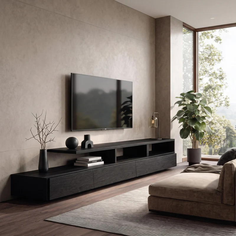 Quiet Luxury TV Console For Living Room RTTHHNTVC070