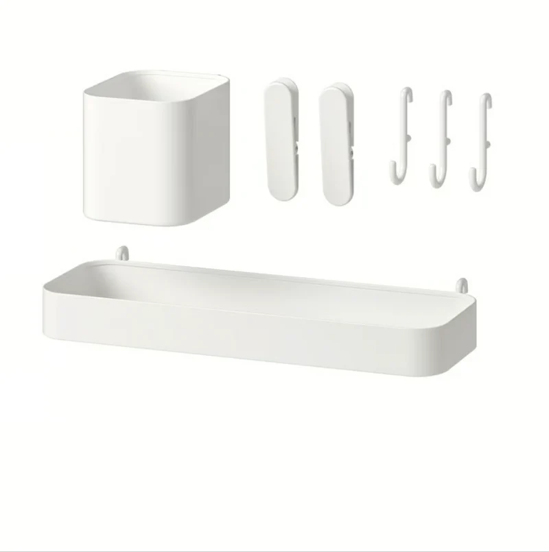 SKÅDIS 7-piece accessories set, white