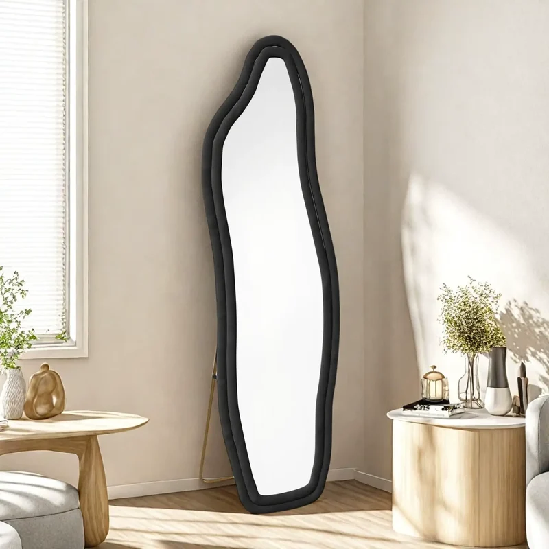 Miroir Ondulé 160x50 Forme Organique Pleine Longueur