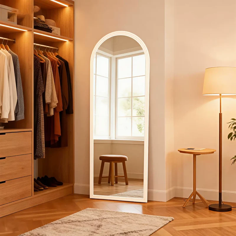 Miroir Blanc Arche 160x50 cm Pleine Longueur