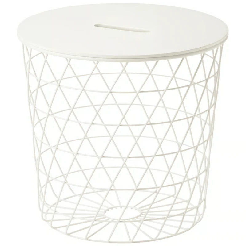 KVISTBRO Storage table, white, 44 cm