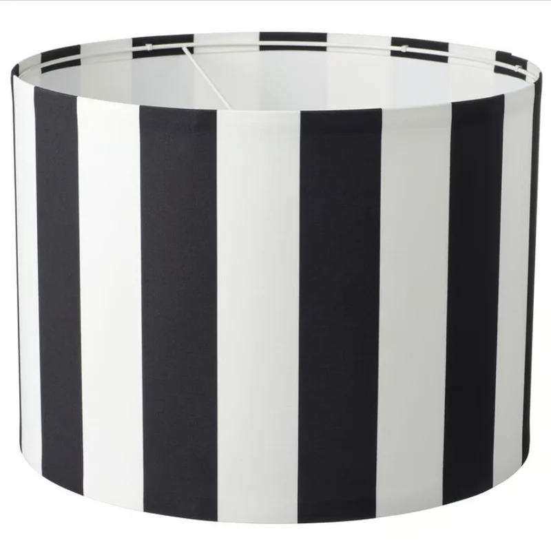 RINGSTA Lamp shade, black/white, 42 cm
