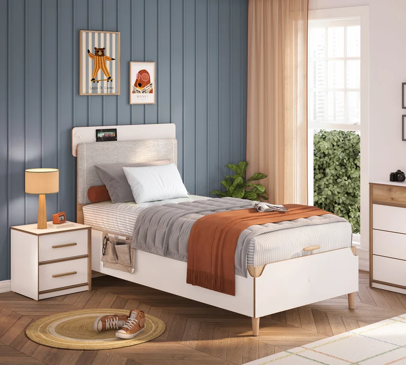 Modera Modern Bed With Base