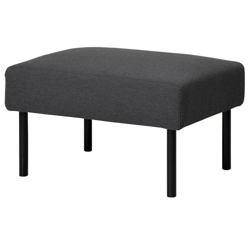 GLOSTAD Footstool, Knisa dark grey
