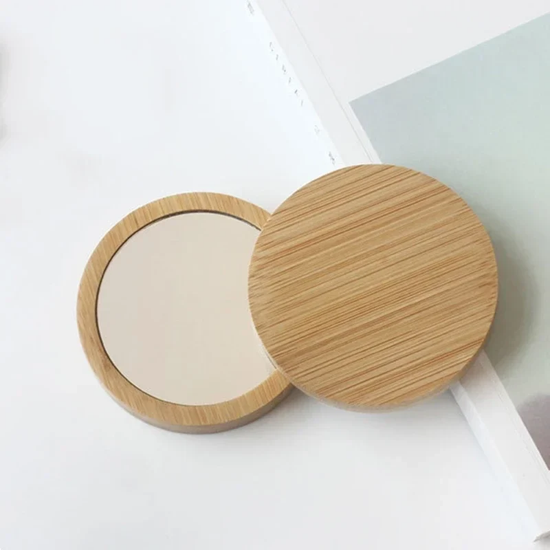 Miroir de Poche Bois Naturel au Charme Authentique