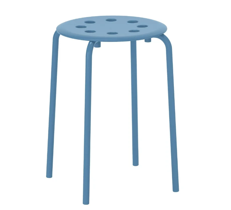 MARIUS stool , blue, 45 cm