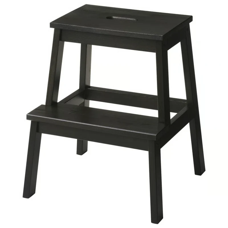 BEKVÄM Step stool, black, 50 cm