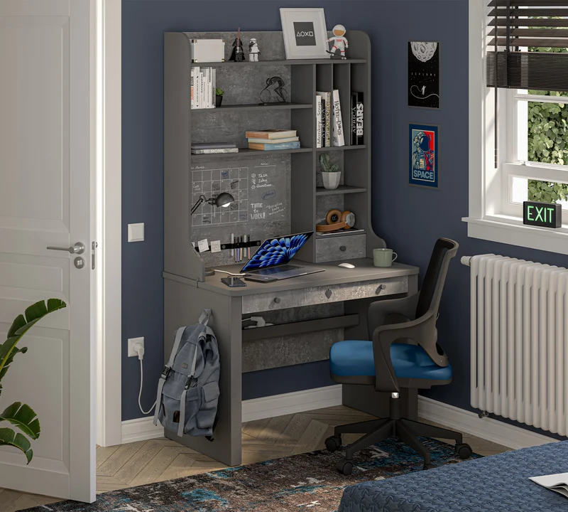Space Gray Tall Study Unit
