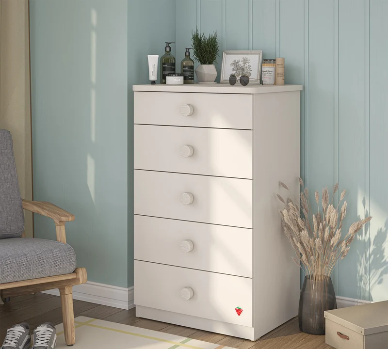 Varia Cream Tall Dresser