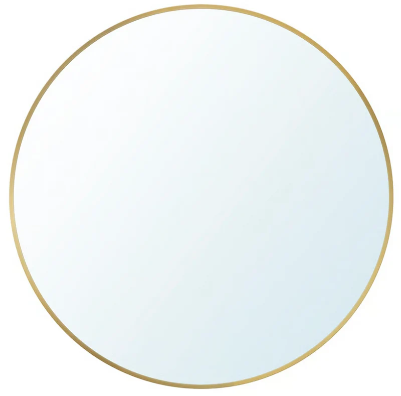 LINDBYN Mirror, gold-colour, 50 cm