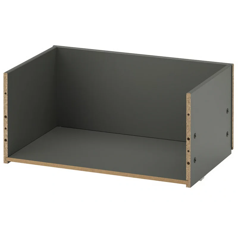 BESTÅ Drawer frame, dark grey, 60x25x40 cm
