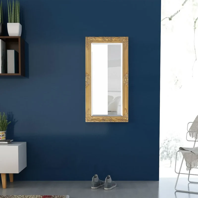 Miroir Rectangulaire Bois 100x50 cm – Style Baroque et Charme d'Autrefois