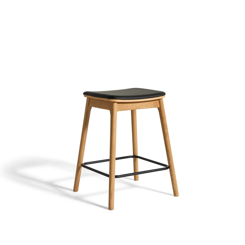 Balo Counterstuhl, Eiche natur | PU-Leder