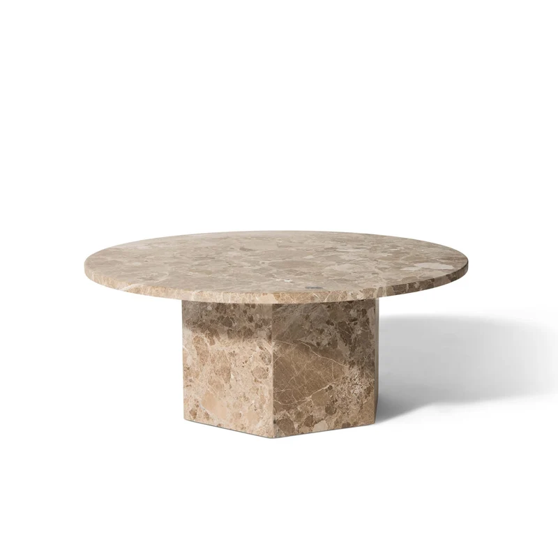 Naxos Couchtisch, Latte Marmor | Ø80xH32