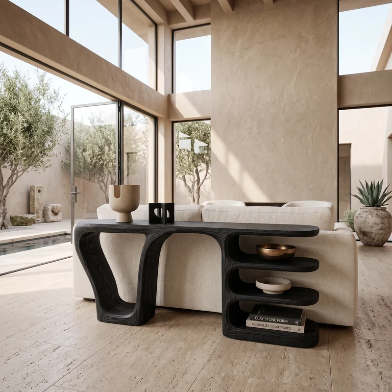 Minimalist Layered Console Table For Living Room SILDTTNCS196