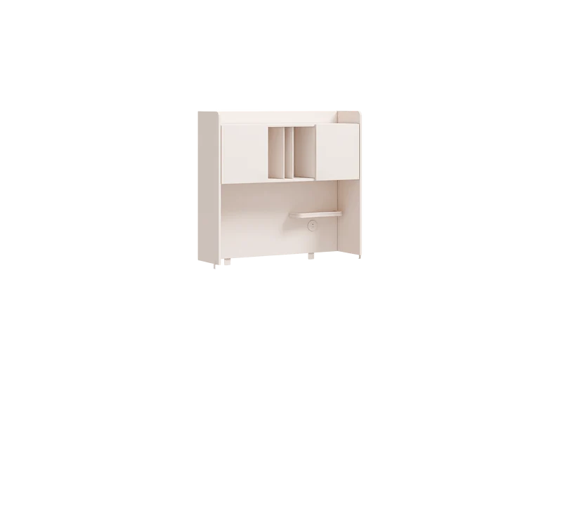 Varia Cream Study Unit With Cabinet