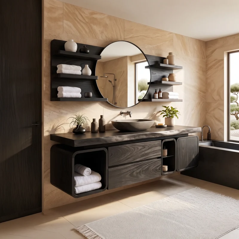 Modern Floating Bathroom Vanity Cabinet Primary Bathroom SILDTTRBRV206
