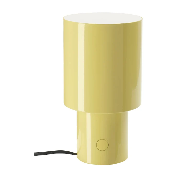 SPETSBOJ table lamp, yellow, 22 cm