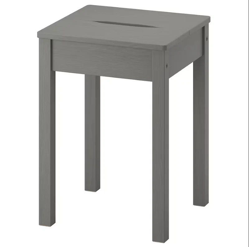 HAUGA Stool, gray