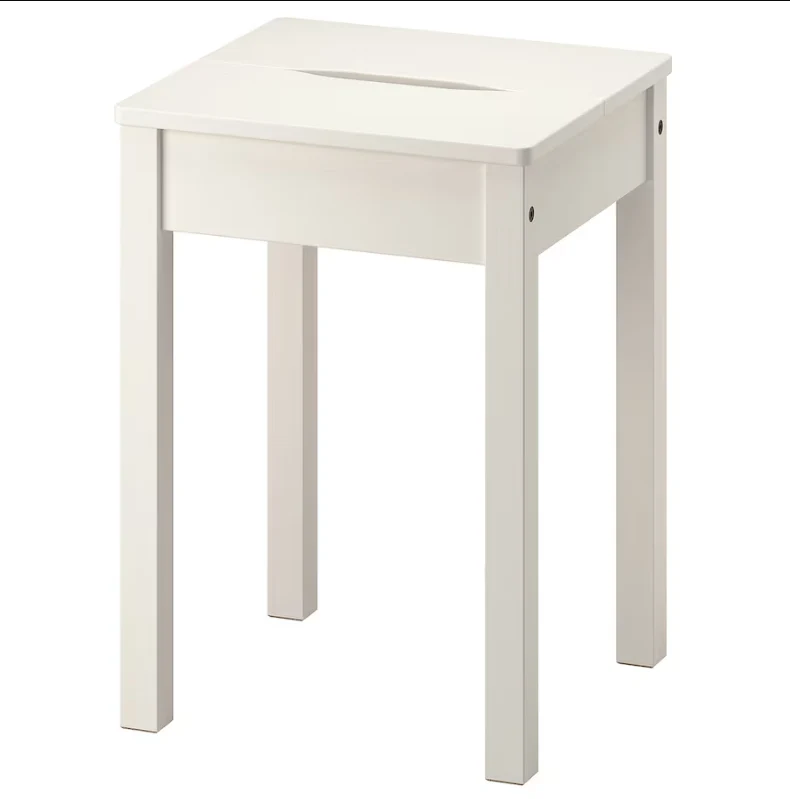 HAUGA Stool, white