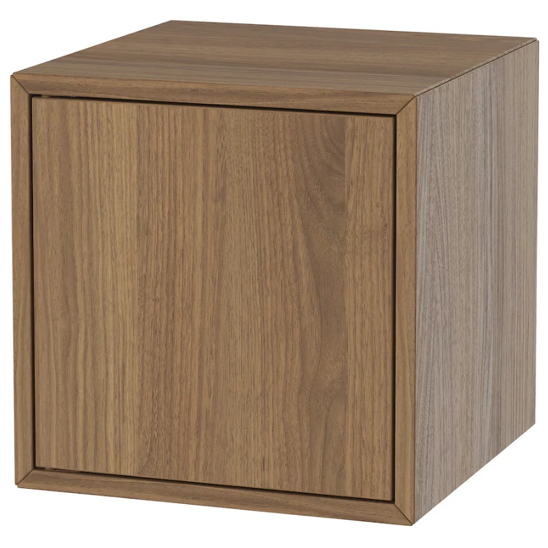 EKET Cabinet with door, brown/walnut effect, 35x35x35 cm