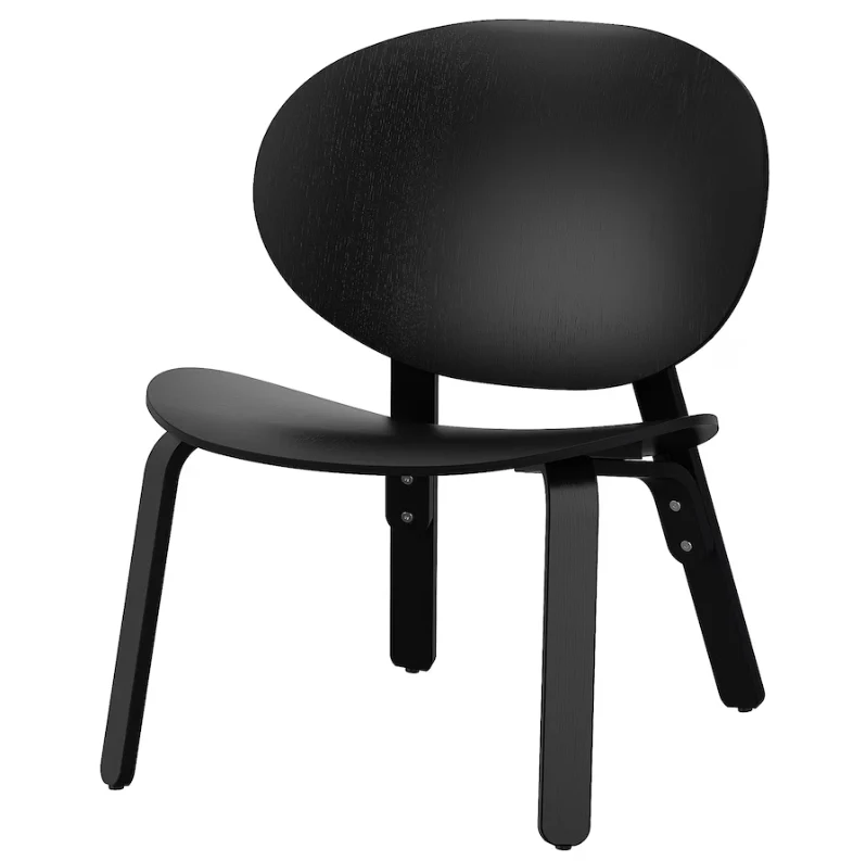 FRÖSET Chair, black stained oak veneer
