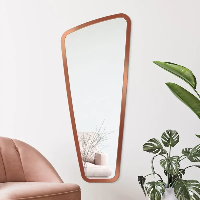 Miroir Mural Design Grande Taille Cuivré - Gamme Premium