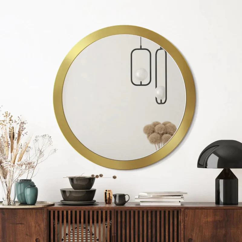 Miroir Doré Rond 80 cm : Admirez Votre Intérieur Tellement Raffiné
