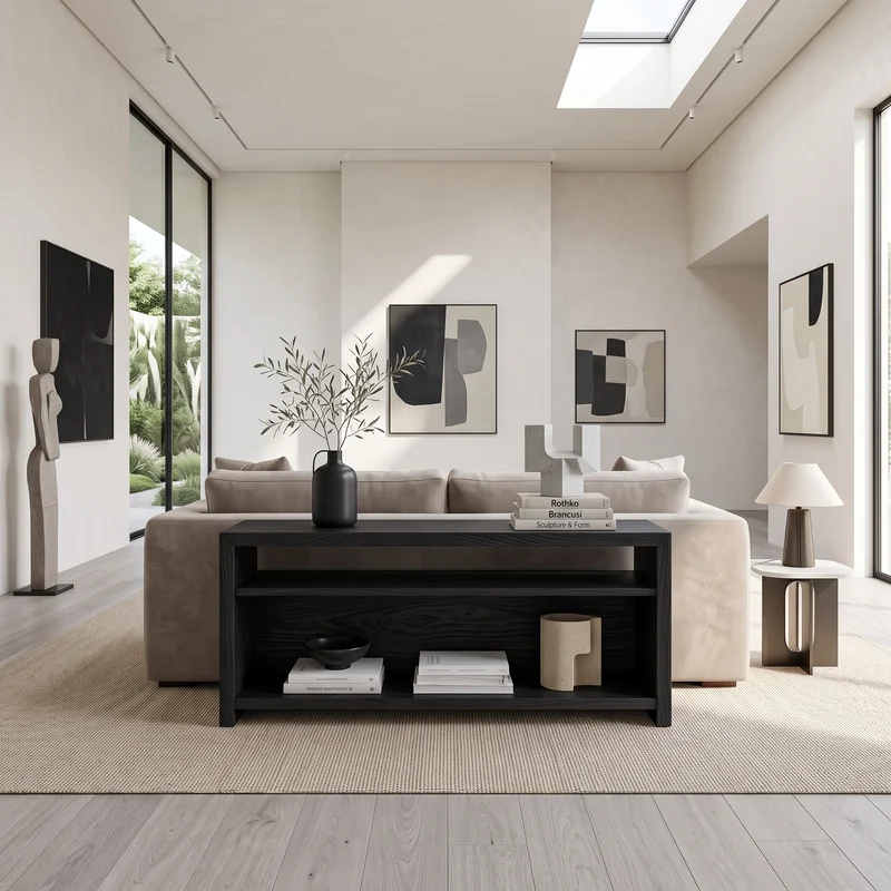 Organic Open Frame Console For Modern Hallway SILDTTNCS173