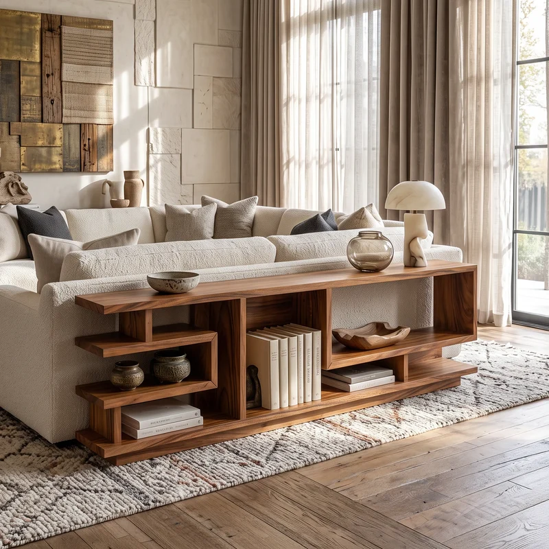 Minimalist Open Console Cabinet For Lounge Interior SILDTTNCS166