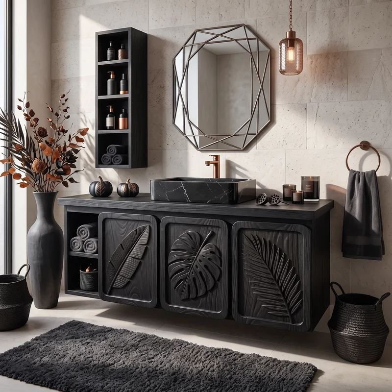 Handcrafted Organic Modern Bathroom Vanity Boutique Hotel SILDTTRBRV238