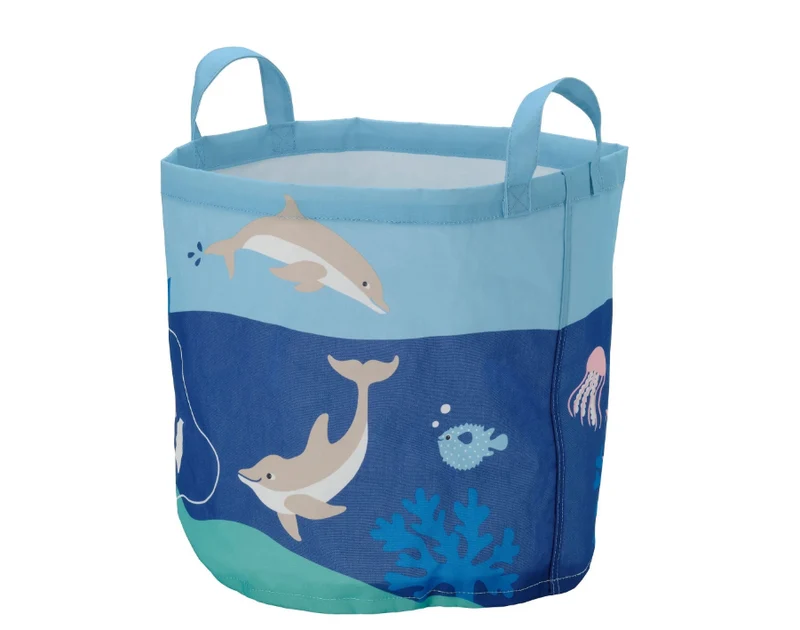 BLAVINGAD Storage bag, ocean animals pattern/multicolour