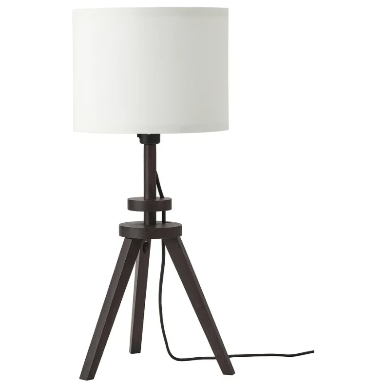 LAUTERS Table lamp, brown ash/white