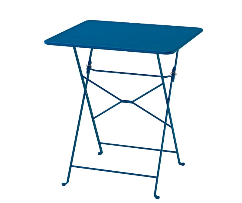 SUNDSÖ foldable table, dark blue, 65x65 cm