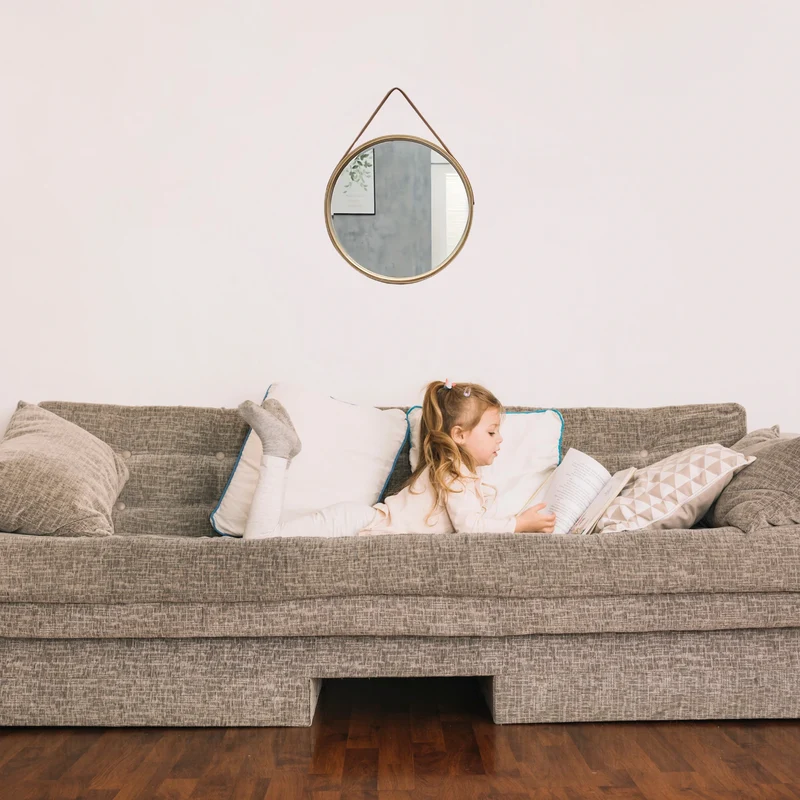 Miroir Rond Scandinave – Naturel et Style Intemporel