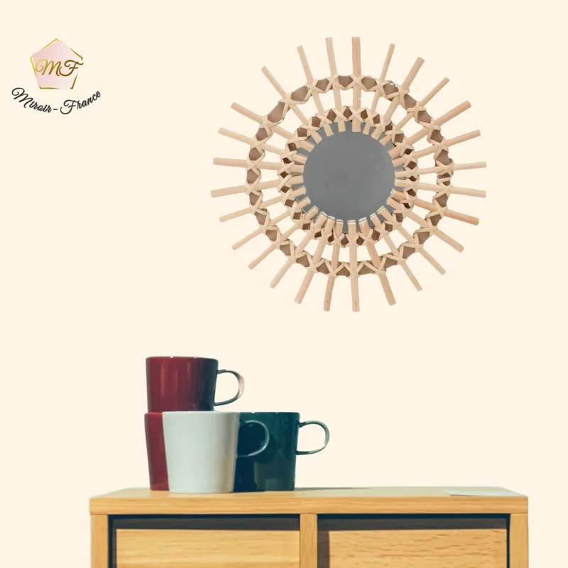 Miroir en Rotin Pas Cher - Style Naturel et Accessible