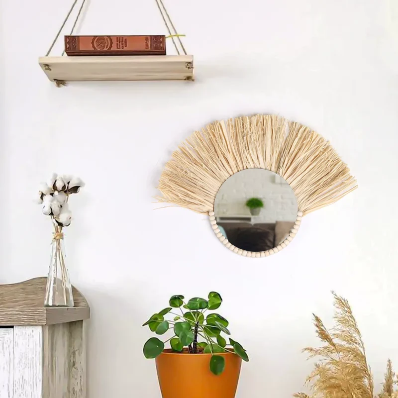 Rotin Miroir - Design Naturel et Tendance Bohème