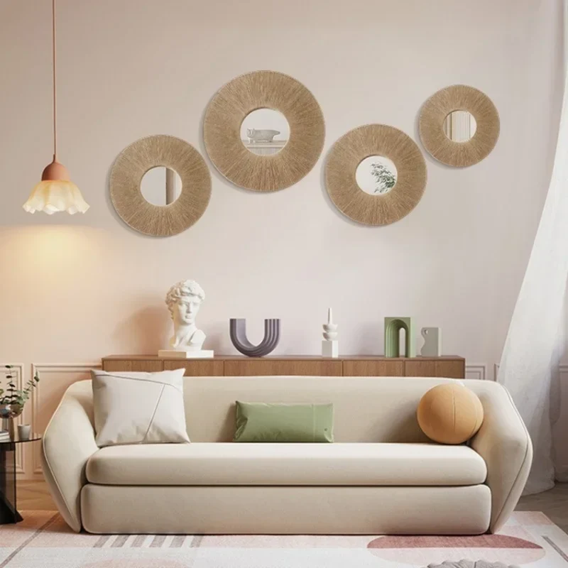 Miroir Rotin 30 cm - Design Naturel et Chic
